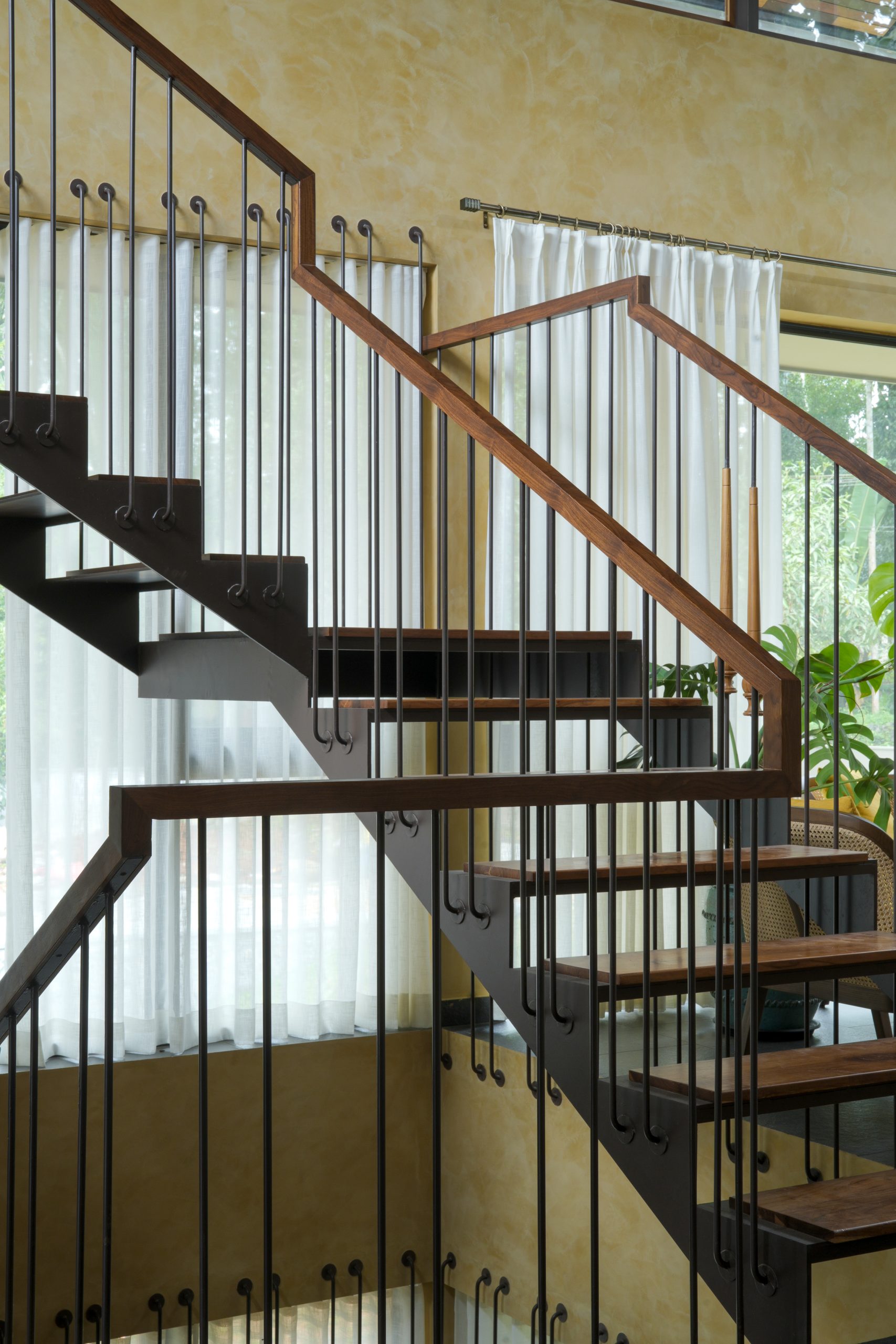 A close-up of an architectural detail within the home.